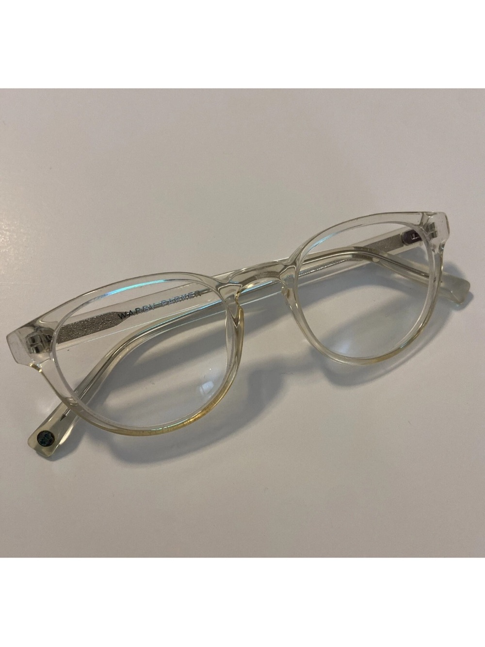 Warby Parker Eyeglasses Frames Percey M 500 Clear Round Full Rim 48-20-140